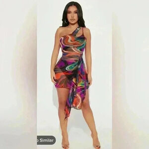 Palm Springs Mesh Mini Dress